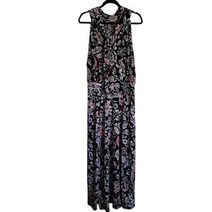 Lane Bryant Pink and Black Halter Sundress Maxi 22/24